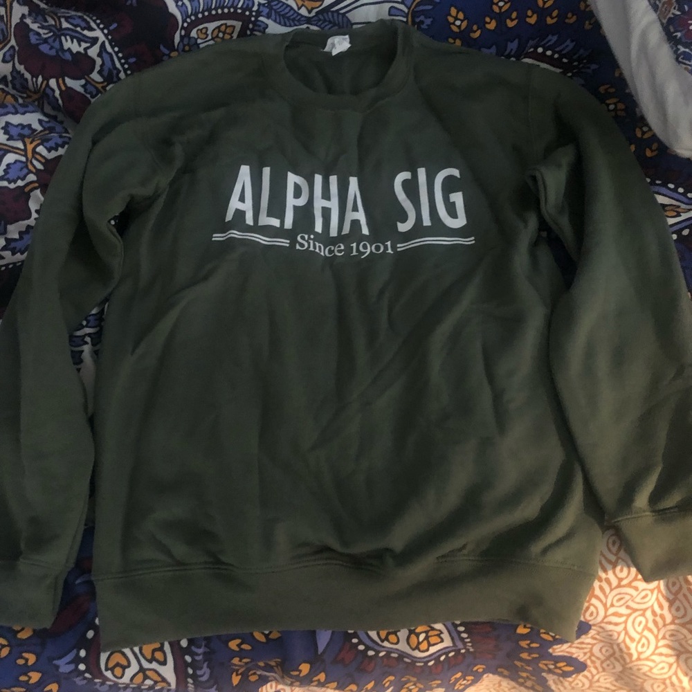 Green Alpha Sigma Alpha Sweatshirt